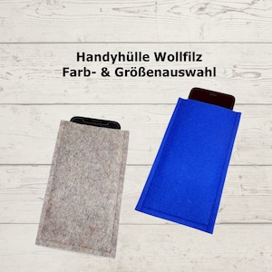 Handytasche, nach Wunsch, Wollfilz Bild 1