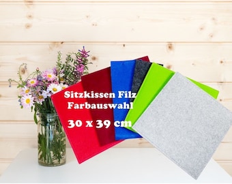 Sitzkissen Filz 30 x 39 cm, Farbauswahl