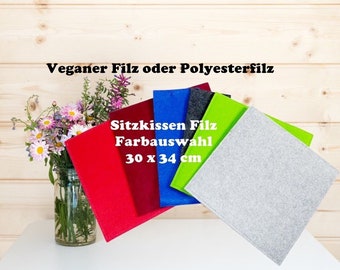 Seat cushion felt 30 x 34 cm, colour selection