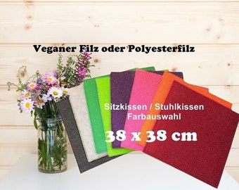 Seat cushion felt, 38 x 38 cm, colour selection