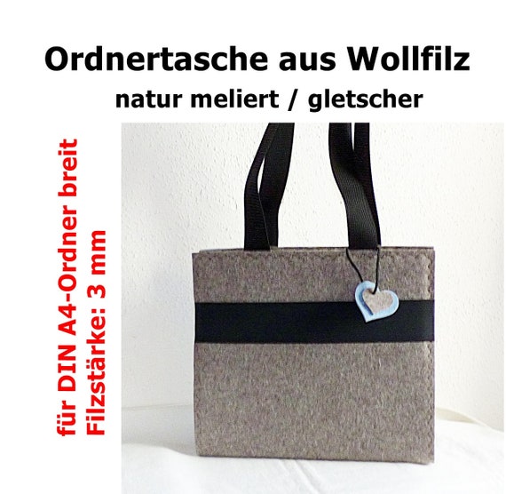 Wollfelt Folder Bag With Ornamental Seam Etsy