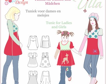E-Book Ulla, E-Pattern for Ladies, Girl,  Doll
