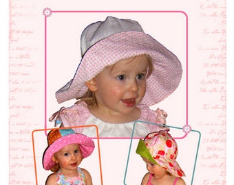 E-Pattern, E-Book Reversible Hat Mia for Girls