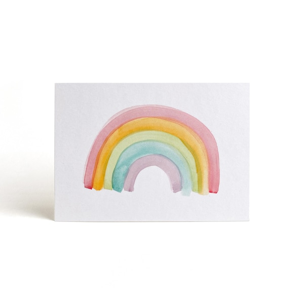 Karte Regenbogen | Postkarte | beschreibbar, auf dickerem Papier! Liebe | LGBT | Taufe | Hoffnung | alles wird gut | Frieden | Peace