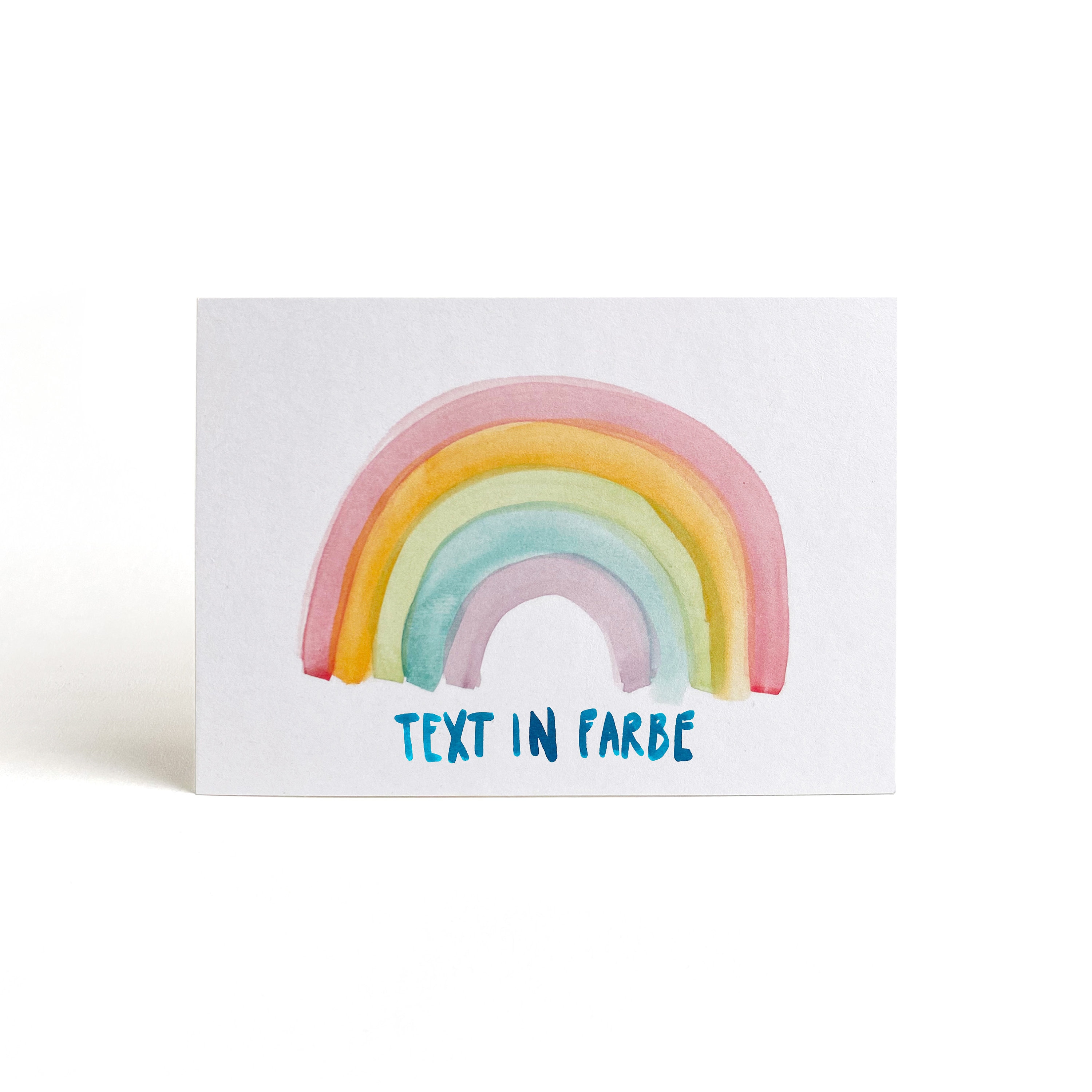 Karte Regenbogen | Postkarte | personalisiert | individueller Text | persönlich | Liebe | LGBT | Taufe | Hoffnung | Frieden | Peace | Kraft