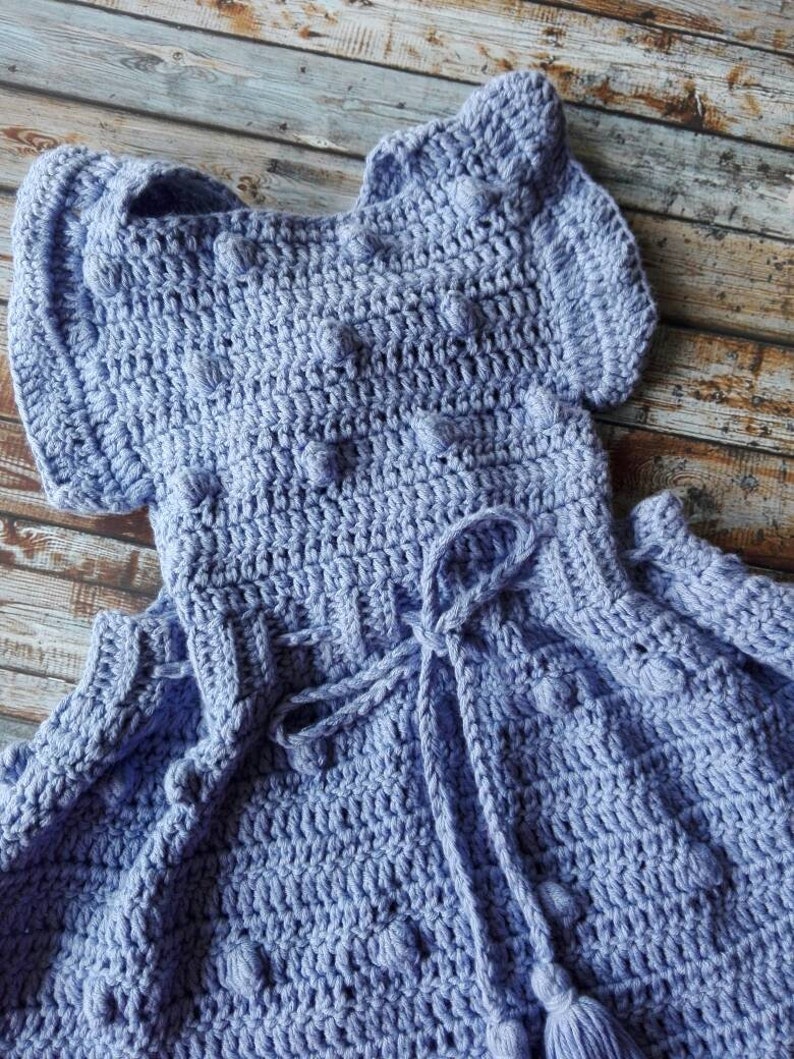 Crochet Cotton Baby Dress Cotton Newborn Sundress Etsy UK