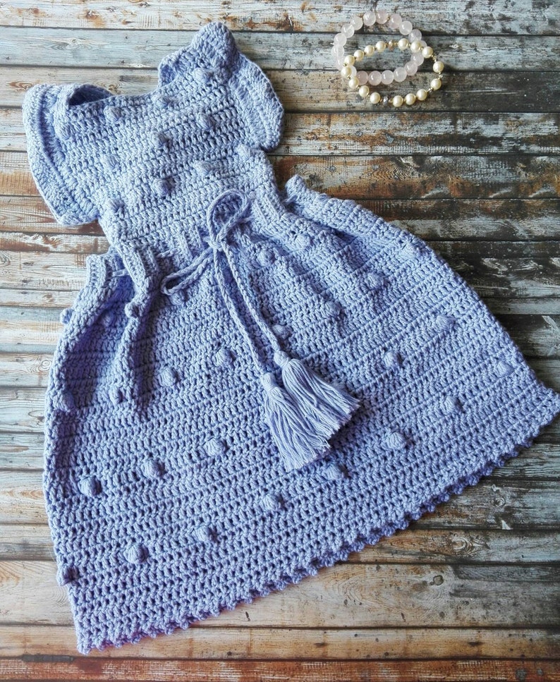 Crochet Cotton Baby Dress Cotton Newborn Sundress Etsy UK