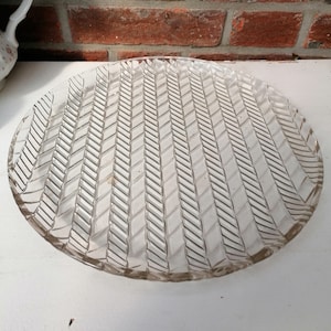 Cake Plate Glass Plate 50s Vintage