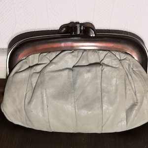 Cartera de los años 70, cartera de piel