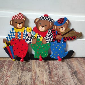 old children&#39;s wardrobe hook rail bear