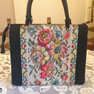 Vintage Handbag Tapestry Bag