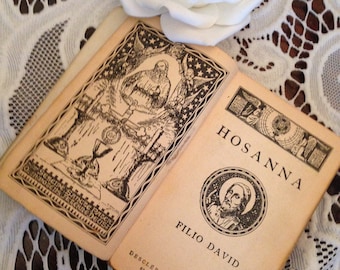 antique Belgian prayer book Hosanna 1936