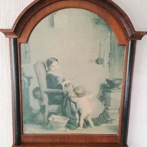 antique picture mother with child XL