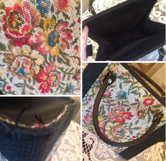 beautiful vintage tapestry bag