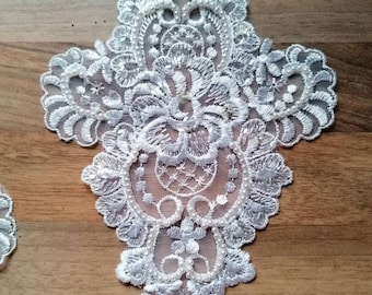 beautiful lace appliqué bridal gown bag