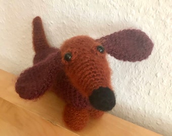 Dackel Häkelanleitung, Amigurumi, deutsch, Hund häkeln, PDF-Datei, DIY