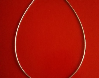 Edelstahlreif Collier Kette 45 cm Karabiner 1,5 mm