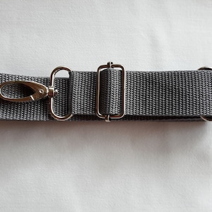 Tragegurt Schulterriemen Schultergurt 30mm Karabiner Silber Edelstahl