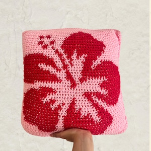 Hibiscus Flower Crochet Tapestry, Wall Hanging, Pattern Graph | PDF Download