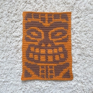 Tiki Crochet Wall Hanging Tapestry Pattern Graph | PDF Download