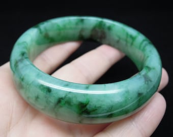 Jadeite Bangle Grado A Certificato 58mm Fei Cui Gioielli