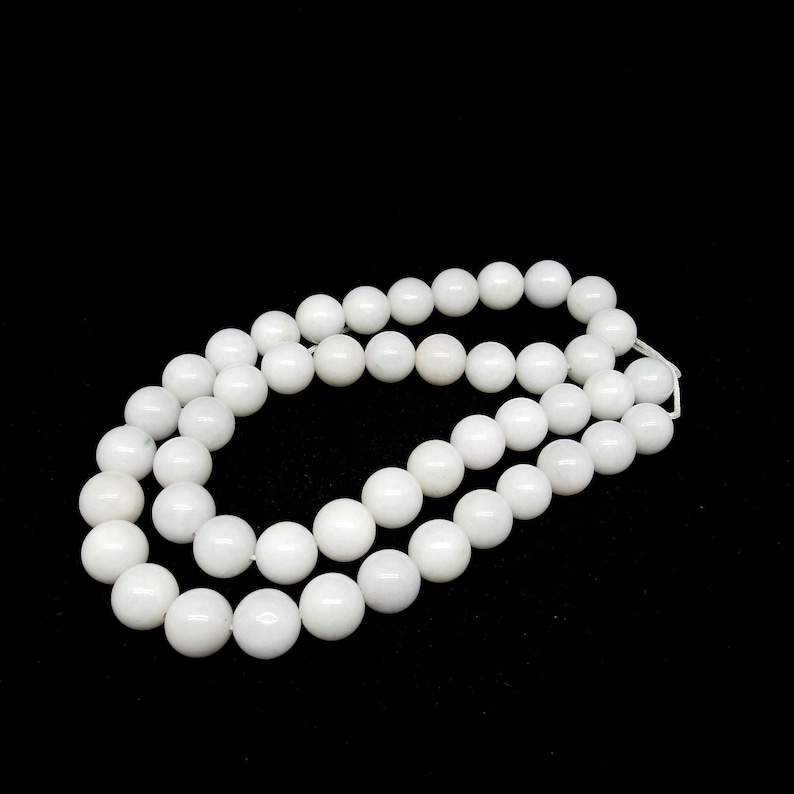 White Jade Beads Natural Jade Jadeite Beads Necklace Grade - Etsy