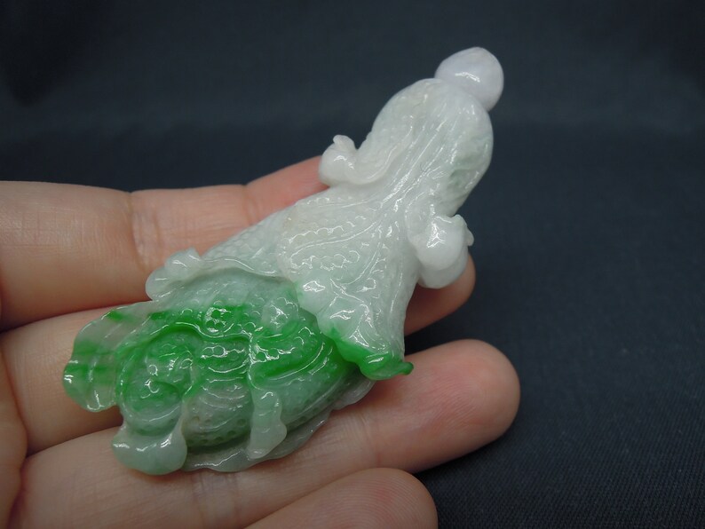 Jadeite Cabbage Pendant Fei Cui Certified Grade A Free Etsy
