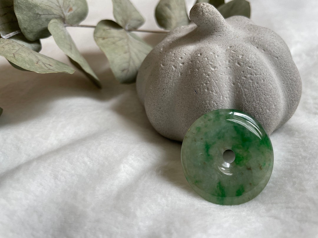 30mm Donut Jade Pendant Grade A Jadeite Translucent Safe Etsy
