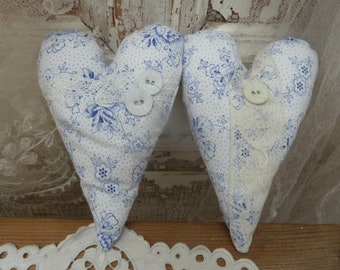 2 lavender hearts, scented pillows