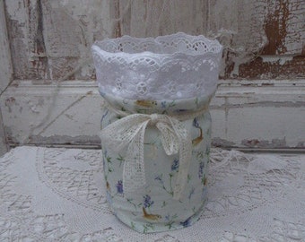 large lantern, acufactum fabric, with preserving jar
