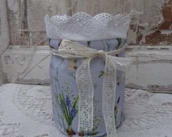 large lantern, acufactum fabric, with preserving jar
