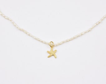 Pearl necklace starfish
