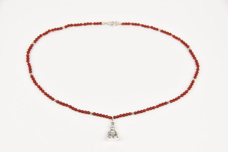 Buddha necklace a la crime detective in carnelian image 2