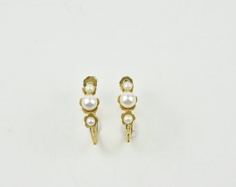 Ear creoles pearls traditional style