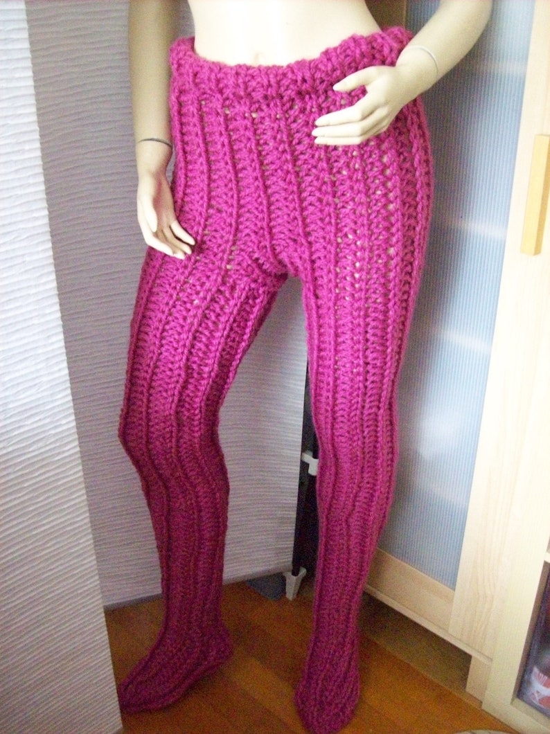 Tights, knitted tights, chunky knit, image 1