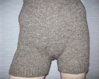 Ropa interior de lana de oveja, talla. XL, pantalones cortos, pantalones de punto, pantalones de punto, culottes de ciclismo, ropa interior