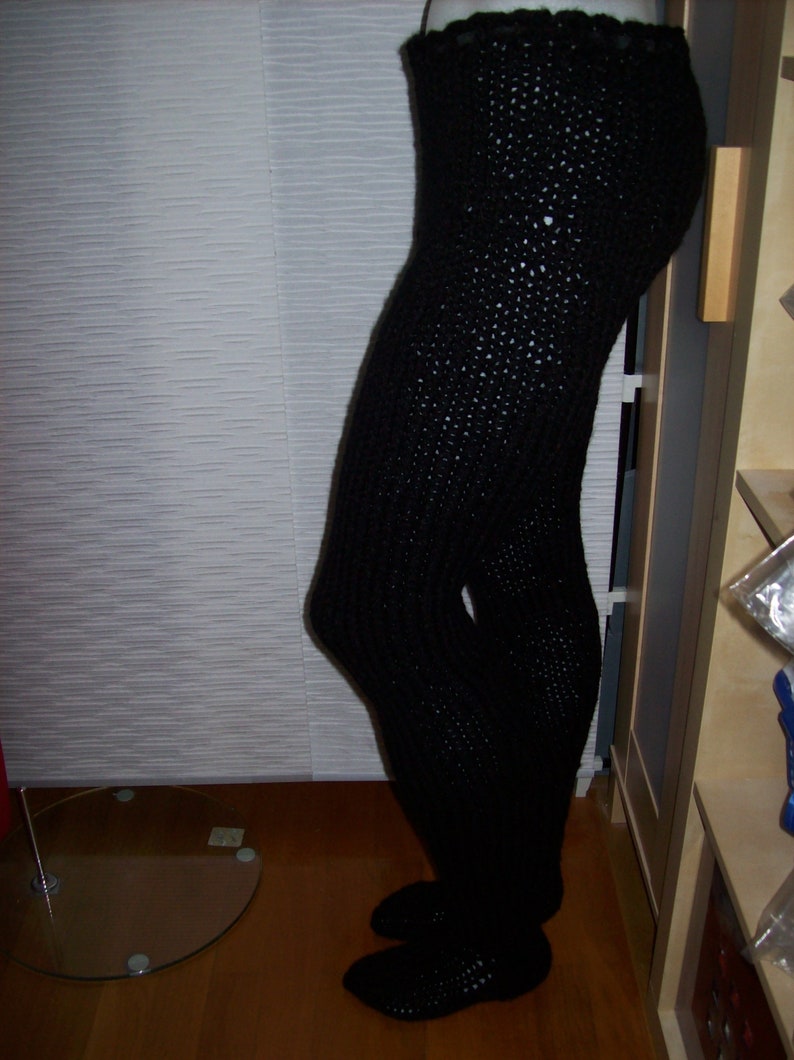 Tights, knitted tights, chunky knit, image 3