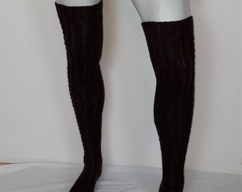 Overknees , Strümpfe , Handgestrickte Overknees , Strickstrümpfe