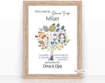 Baptism gift, cash gift, baptism card, tree of life | baptism card | cash gift card | tree of life card | baptism gift