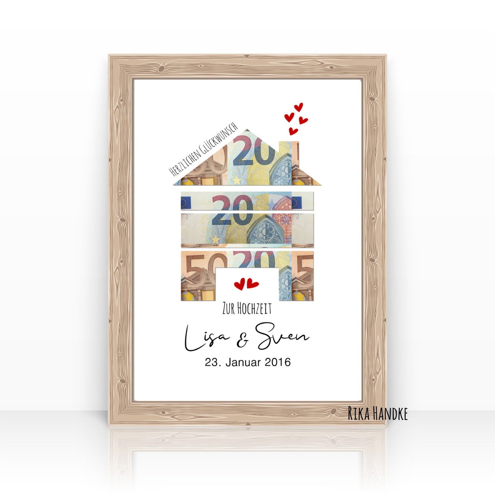 Geschenk Hochzeit Geldgeschenk Hochzeitshaus Haus Herz Etsy.de
