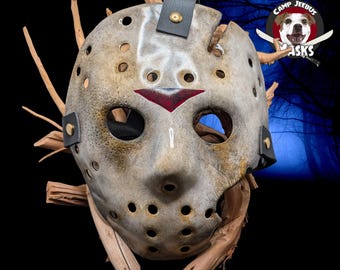 Hand-Painted Friday the 13th part 7 Jason Hockey mask replica