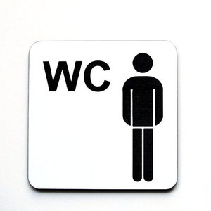 WC sign, ladies and gentlemen, toilet sign, door sign, 00, toilet sign