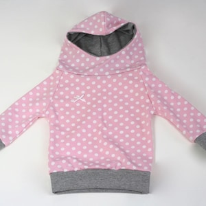 Hoodie mit Punkten Baby Kind. Shirt Kinderkleidung Oberteil Bild 1