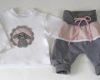 Baby set pump pants shirt pants. Baby baby bloomers top