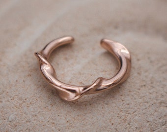 Small earring LOTTE in rose gold, no piercing