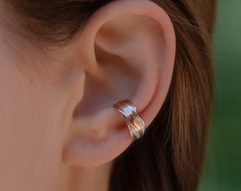 Cute Ear Cuff DALAI, recycled silver, certified gold, a sustainable gift