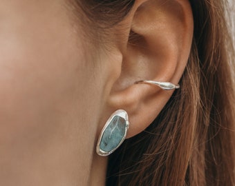 Aquamarine Ear Clamp