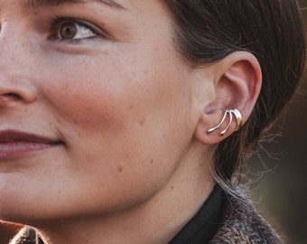 Kleiner Silber Ear Cuff SINA | Ohrringe ohne Ohrloch