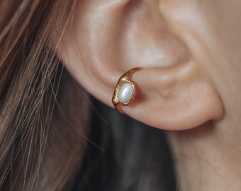 Handmade Pearl Ear Cuff