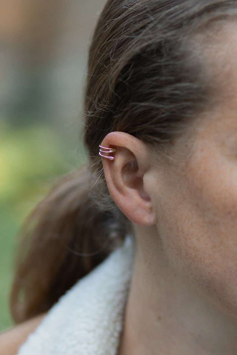 Kleiner rosegold Helix Earcuff Bild 5